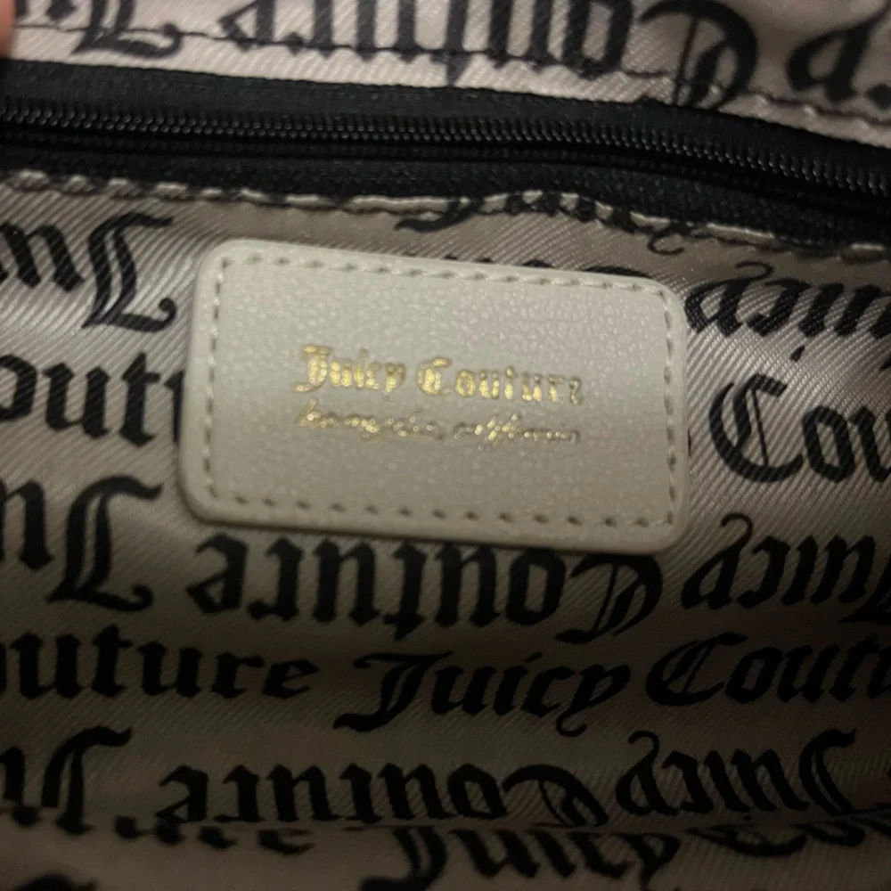 Juicy Couture Black and White Logo Interior Tote